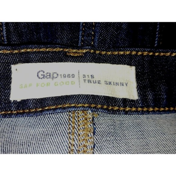 GAP 1969 31/12S Dark Indigo Blue Truly Skinny Jeans 26" inseam - Picture 2 of 7